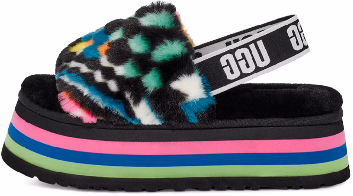 (W) UGG Disco Slide 'Checks' Selipar Corak 1130877-BLKM Buy (W) UGG Disco Slide 'Checks' Selipar Corak 1130877-BLKM