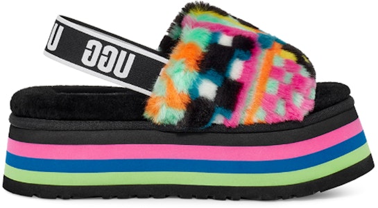 (W) UGG Disco Slide 'Cuadros' 1130877-BLKM Order (W) UGG Disco Slide 'Cuadros' 1130877-BLKM