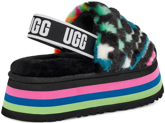(W) UGG 棋盘格迪斯柯拖鞋 1130877-BLKM Shop (W) UGG 棋盘格迪斯柯拖鞋 1130877-BLKM