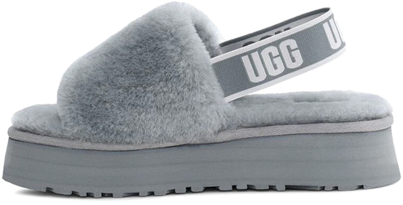 (Women) UGG Disco Slide Cozy Thick Sole Casual Slipper Gray 1112258-AFG Buy (Women) UGG Disco Slide Cozy Thick Sole Casual Slipper Gray 1112258-AFG