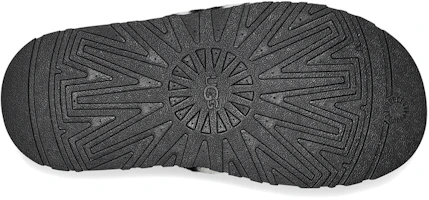 Details for UGG DISCO 大理石滑鞋 羊皮毛一體 簡約休閒厚底 時尚涼拖 女款 黑色