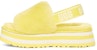 (W) UGG Selipar Disco Tapak Tebal Kuning 1112258-MRT