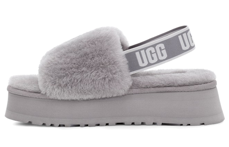 Buy (W) UGG Disco Slide Ringan Selesa Tapak Tebal Kelabu Ungu Warna Blok 1112258-SAMT