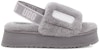 (W) UGG Disco Slide Ringan Selesa Tapak Tebal Kelabu Ungu Warna Blok 1112258-SAMT
