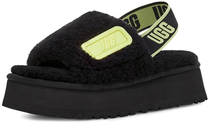 (Women) UGG Disco Slide Lightweight Cozy Thick Sole Sandals Black 1112258-BPLL Lookbook (Women) UGG Disco Slide Lightweight Cozy Thick Sole Sandals Black 1112258-BPLL