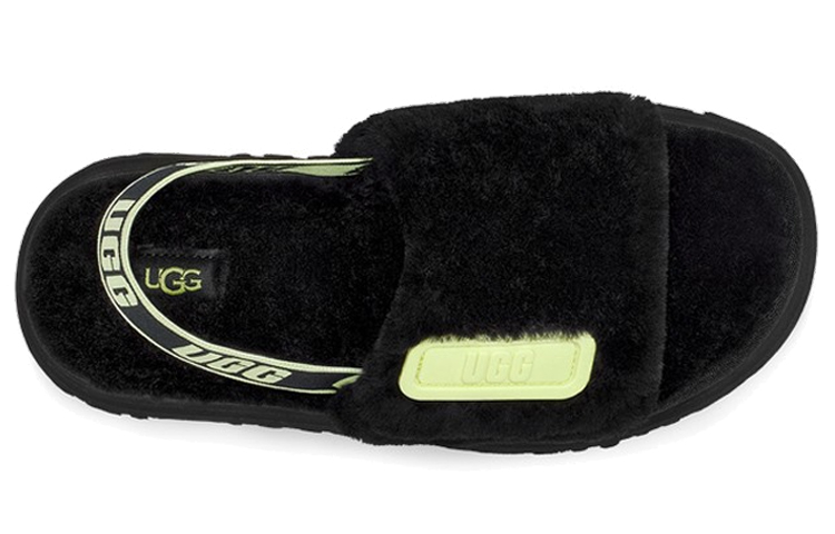 Shop (Women) UGG Disco Slide Lightweight Cozy Thick Sole Sandals Black 1112258-BPLL