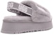 (W) UGG Disco Slide Ringan Selesa Tapak Tebal Kelabu Ungu Warna Blok 1112258-SAMT