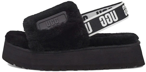 (W) UGG Disco Slide Sandal Sol Tebal Hitam 1112258-BLK Buy (W) UGG Disco Slide Sandal Sol Tebal Hitam 1112258-BLK