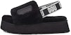 (W) Selipar UGG Disco Slide Tapak Tebal Hitam 1112258-BLK