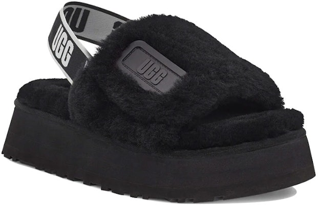 (W) UGG ディスコ 厚底スライド 黒 (UGG Disco Atsuzoko Suraido Kuro) 1112258-BLK Order (W) UGG ディスコ 厚底スライド 黒 (UGG Disco Atsuzoko Suraido Kuro) 1112258-BLK