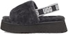 (W) UGG Disco Slide Tapak Tebal Kelabu Selipar 1112258-DGRY