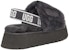 (W) UGG Disco Slide Tapak Tebal Kelabu Selipar 1112258-DGRY