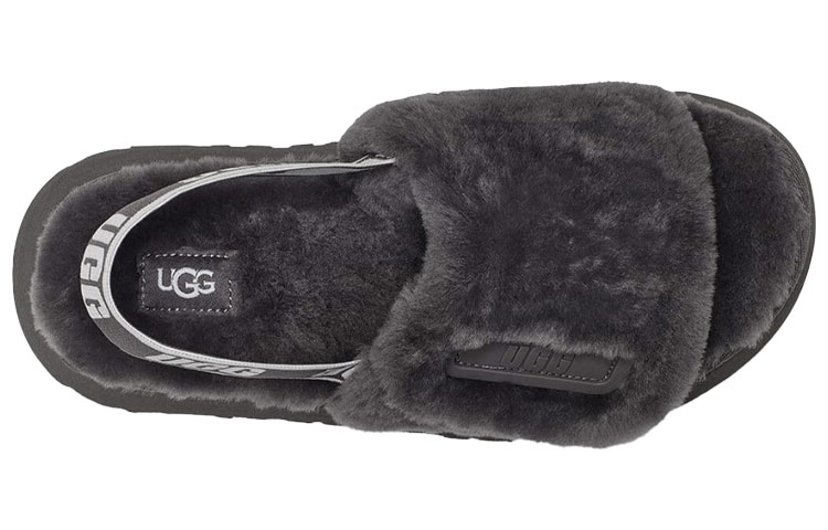 Purchase (Women) UGG Disco Slide Thick Sole Gray Slippers 1112258-DGRY