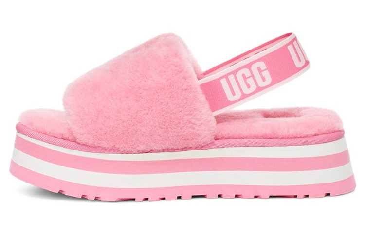 (W) UGG Disco Slide Thick Sole Shoe 'Pink'