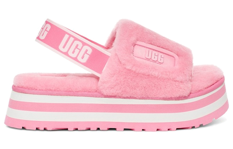 (W) UGG Disco Slide Thick Sole Shoe 'Pink' 圖 2