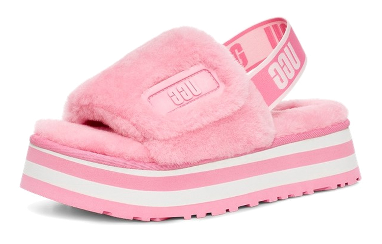 (W) UGG Disco Slide Thick Sole Shoe 'Pink' 圖 3