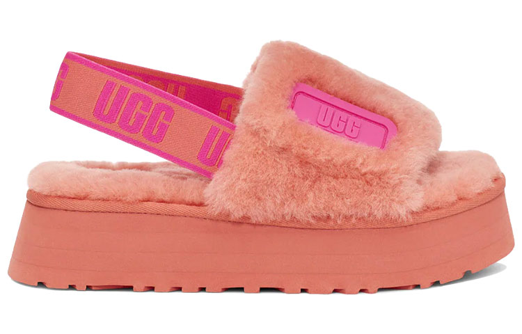 Order (Women) UGG Disco Slide Thick Sole Slipper Pink 1112258-VCRL