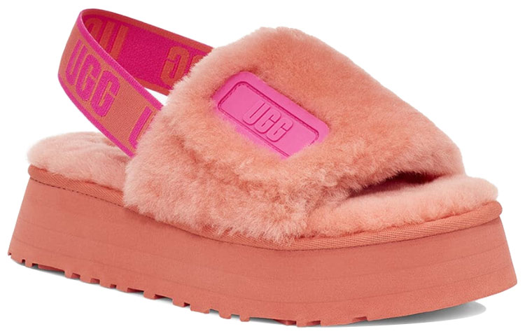 Lookbook (Women) UGG Disco Slide Thick Sole Slipper Pink 1112258-VCRL