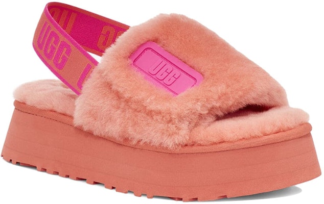 (W) UGG Disco Slide Zapatillas de Suela Gruesa Rosa 1112258-VCRL Lookbook (W) UGG Disco Slide Zapatillas de Suela Gruesa Rosa 1112258-VCRL