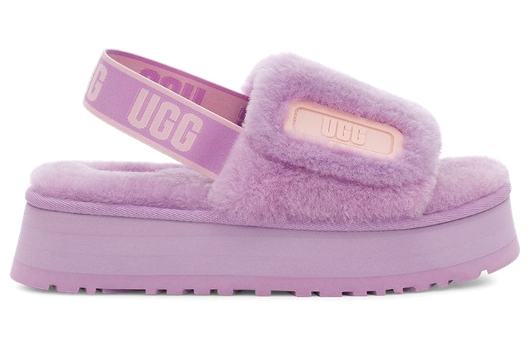 Order (W) UGG Disco Slide Dikke Zool Pantoffels 1112258-VRB