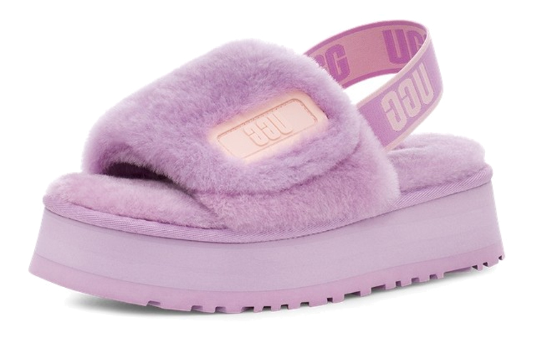 Lookbook (W) UGG Disco Slide Dikke Zool Pantoffels 1112258-VRB