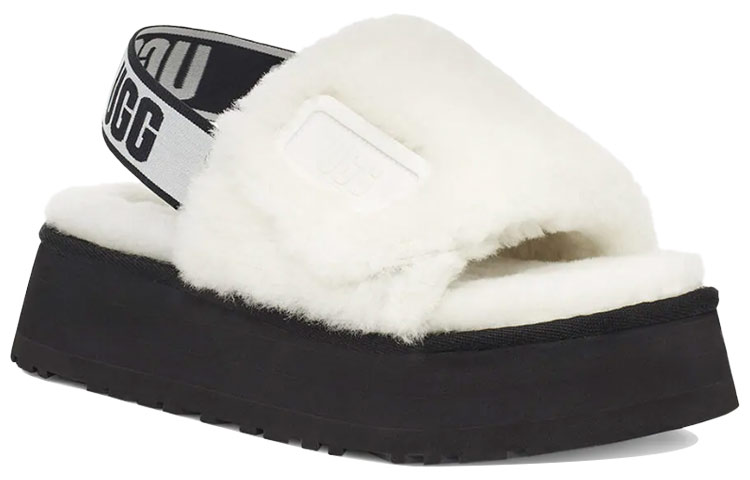 Lookbook (W) UGG Disco 厚底拖鞋 白色款 1112258-WHT