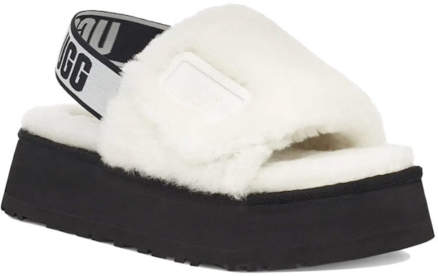 (W) UGG Disco Slide Zapatillas de Suela Gruesa Blancas 1112258-WHT Lookbook (W) UGG Disco Slide Zapatillas de Suela Gruesa Blancas 1112258-WHT