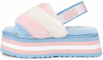 (Women) UGG Disco Stripe Slide 'Blue Pink' 1120875-PSCMB (Women) UGG Disco Stripe Slide 'Blue Pink' 1120875-PSCMB