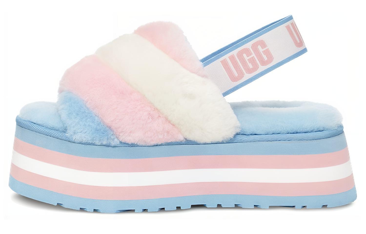 (Women) UGG Disco Stripe Slide 'Blue Pink' 1120875-PSCMB