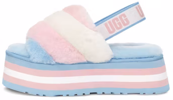 (Women) UGG Disco Stripe Slide 'Blue Pink' 1120875-PSCMB (Women) UGG Disco Stripe Slide 'Blue Pink' 1120875-PSCMB