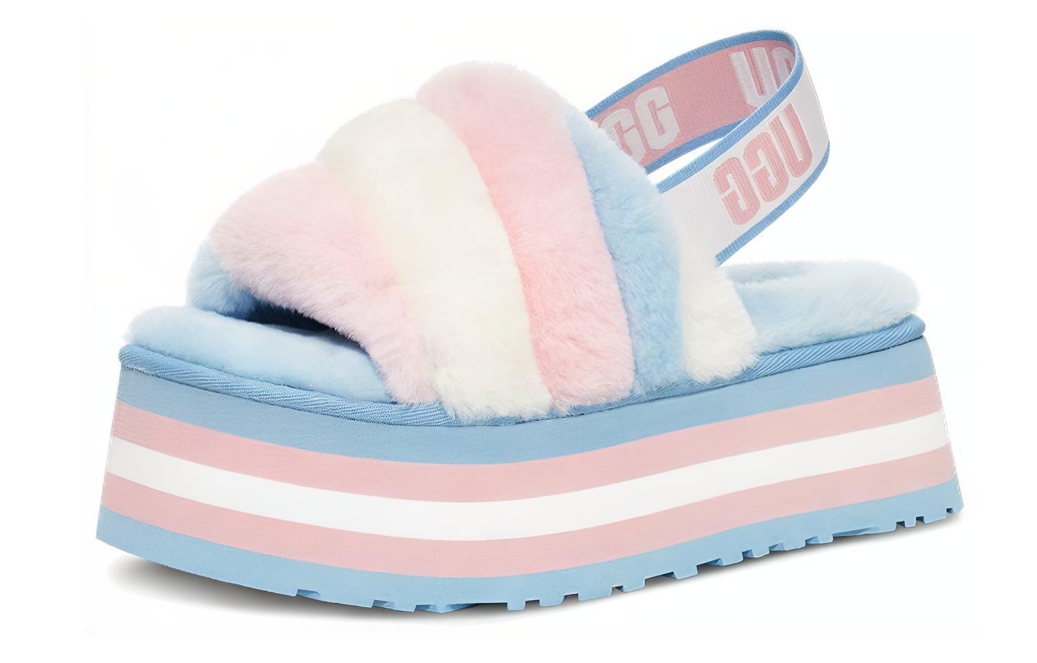 Lookbook (Women) UGG Disco Stripe Slide 'Blue Pink' 1120875-PSCMB