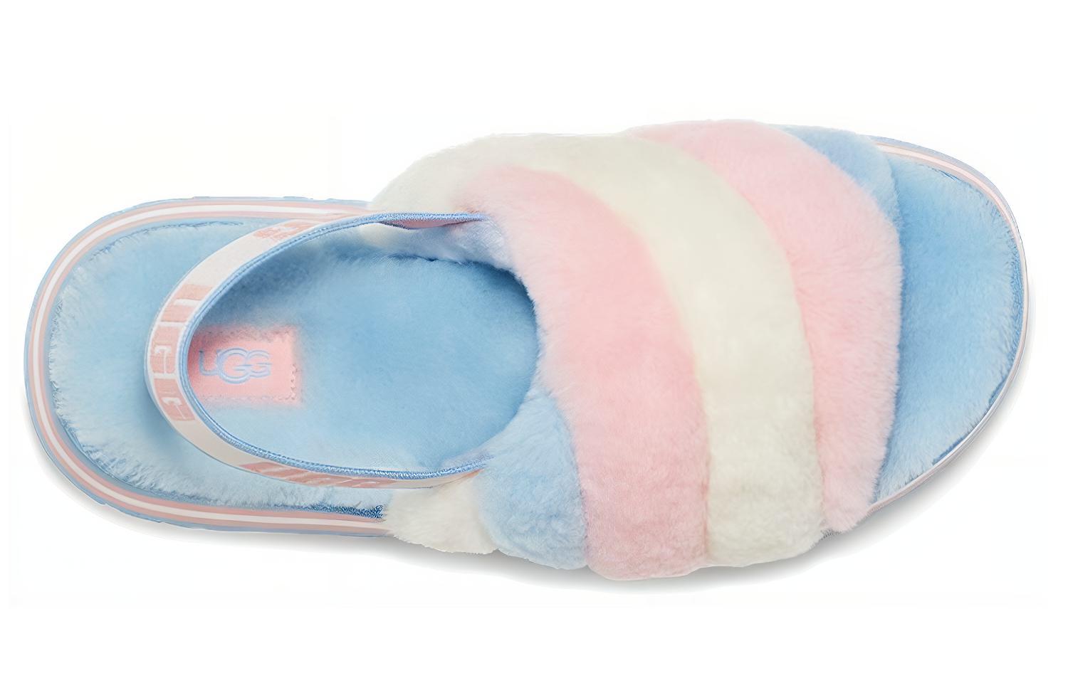 Shop (Women) UGG Disco Stripe Slide 'Blue Pink' 1120875-PSCMB