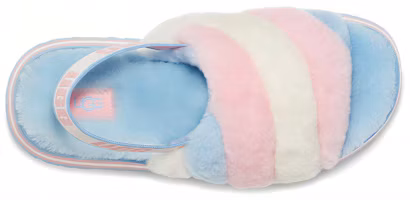 Shop UGG Disco Stripe 條紋厚底涼鞋 女款 藍粉