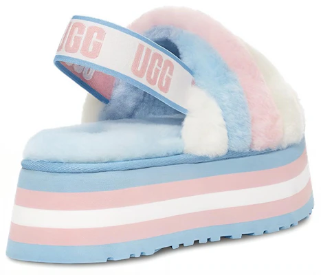 (Women) UGG Disco Stripe Slide 'Blue Pink' 1120875-PSCMB Purchase (Women) UGG Disco Stripe Slide 'Blue Pink' 1120875-PSCMB