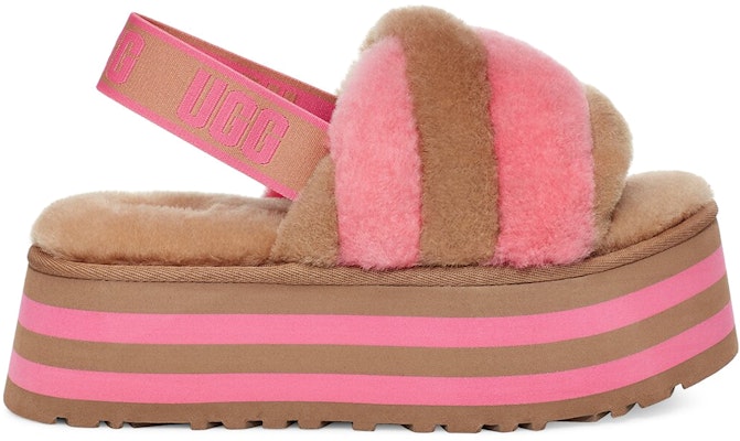 (W) UGG Disco Stripe Slide 'Pink' - Selipar Wanita Bergaya Merah Jambu 1120875-CPRC Order (W) UGG Disco Stripe Slide 'Pink' - Selipar Wanita Bergaya Merah Jambu 1120875-CPRC