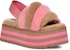 (W) UGG Disco Stripe Slide 'Pink' - Selipar Wanita Bergaya Merah Jambu 1120875-CPRC