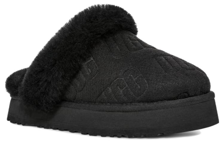 Lookbook (Women) UGG Disquette Felted Slipper 'Black' 1143986-BLK
