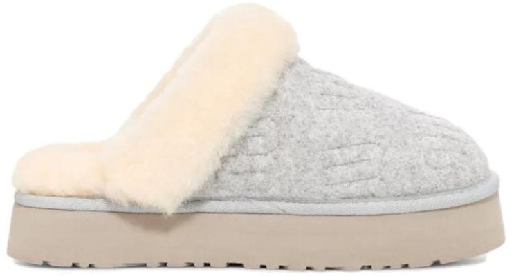 (Women) UGG Disquette Felted Slipper 'Grey' 1143986-GREY Order (Women) UGG Disquette Felted Slipper 'Grey' 1143986-GREY