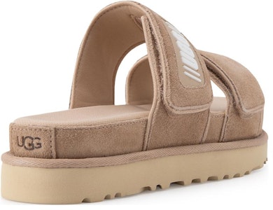 (W) UGG 双层牛皮舒适厚底时尚拖鞋 '浅棕色' 1129210-DRI Lookbook (W) UGG 双层牛皮舒适厚底时尚拖鞋 '浅棕色' 1129210-DRI