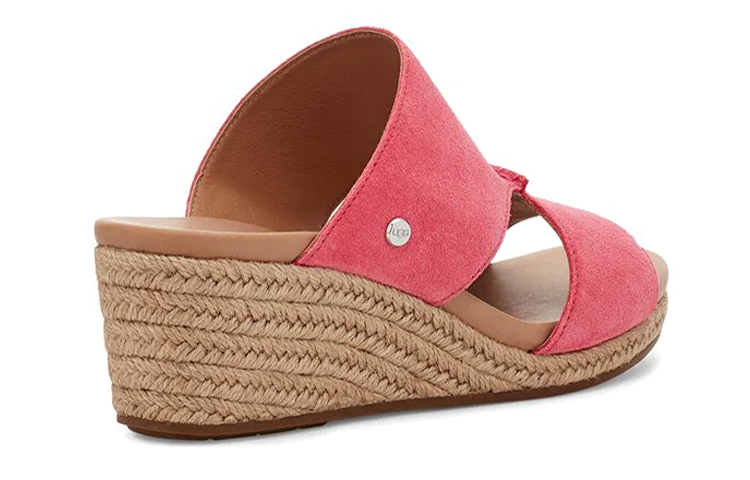 Purchase (W) UGG 아이린 핑크 웨지 슬리퍼 (UGG Airene Pink Wedge Slipper) 1120036-DUS