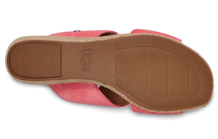 Details for (W) UGG 아이린 핑크 웨지 슬리퍼 (UGG Airene Pink Wedge Slipper) 1120036-DUS