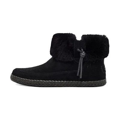 (W) UGG Elowen Fleece Lined Snow Boots Black