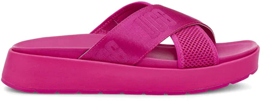 Order UGG Emily Mesh 潮流一字型厚底時尚涼拖 女款 玫紅