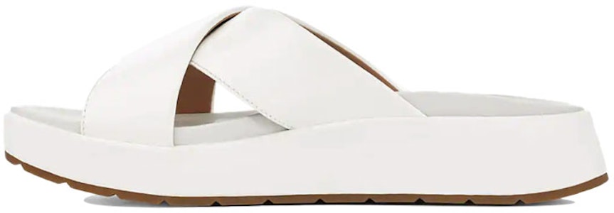 (W) UGG Emily Kulit Patent Selipar Putih 1107896-WHT Buy (W) UGG Emily Kulit Patent Selipar Putih 1107896-WHT