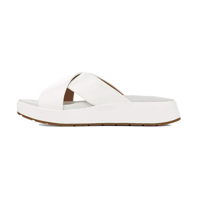 (W) UGG Emily Patent Leather Shoe Slipper White