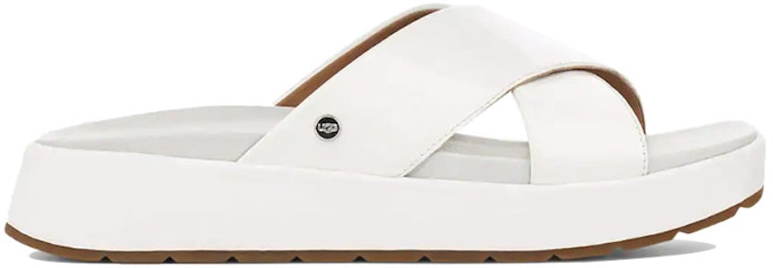 (W) UGG Emily Kulit Patent Selipar Putih 1107896-WHT Order (W) UGG Emily Kulit Patent Selipar Putih 1107896-WHT