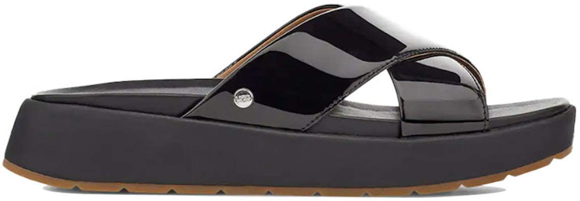 (Women) UGG Emily Patent Leather Black Slippers 1107896-BLK Order (Women) UGG Emily Patent Leather Black Slippers 1107896-BLK