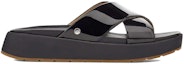 Order (W) Selipar Kulit Patent Hitam UGG Emily 1107896-BLK
