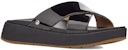 (W) Selipar Kulit Patent Hitam UGG Emily 1107896-BLK