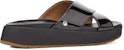 (W) Selipar Kulit Patent Hitam UGG Emily 1107896-BLK
